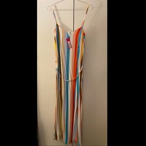 Target Rainbow Midi Dress NWT